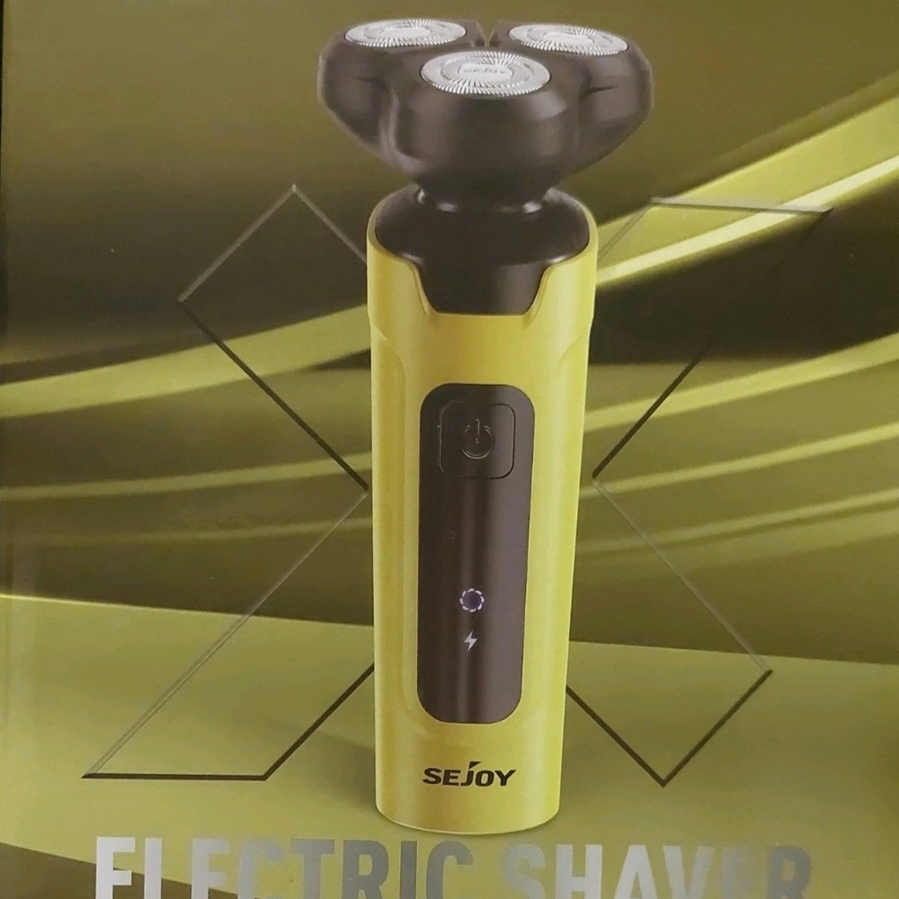 SEJOY 5-in-1 Electric Shaver Kit for Beard Nose Hair Trimmer Yellow NEW